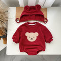 Baby Bear Fleece Romper & Cap Set