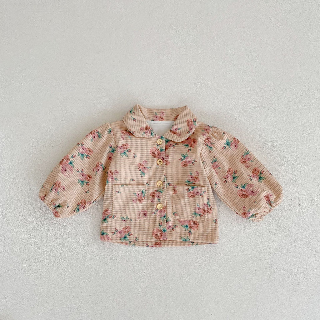 Children's Floral Jacket with Pockets