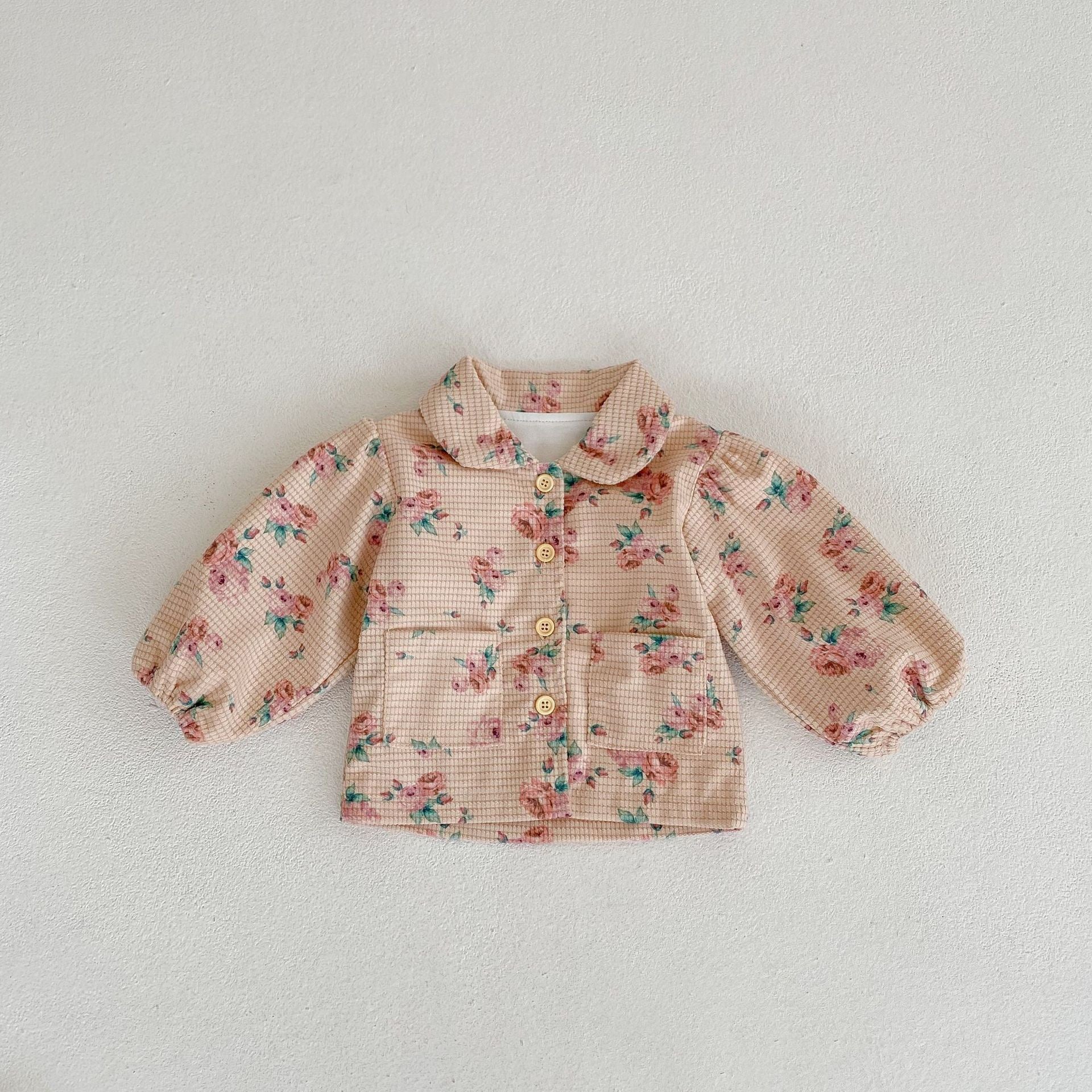 Children's Floral Jacket with Pockets