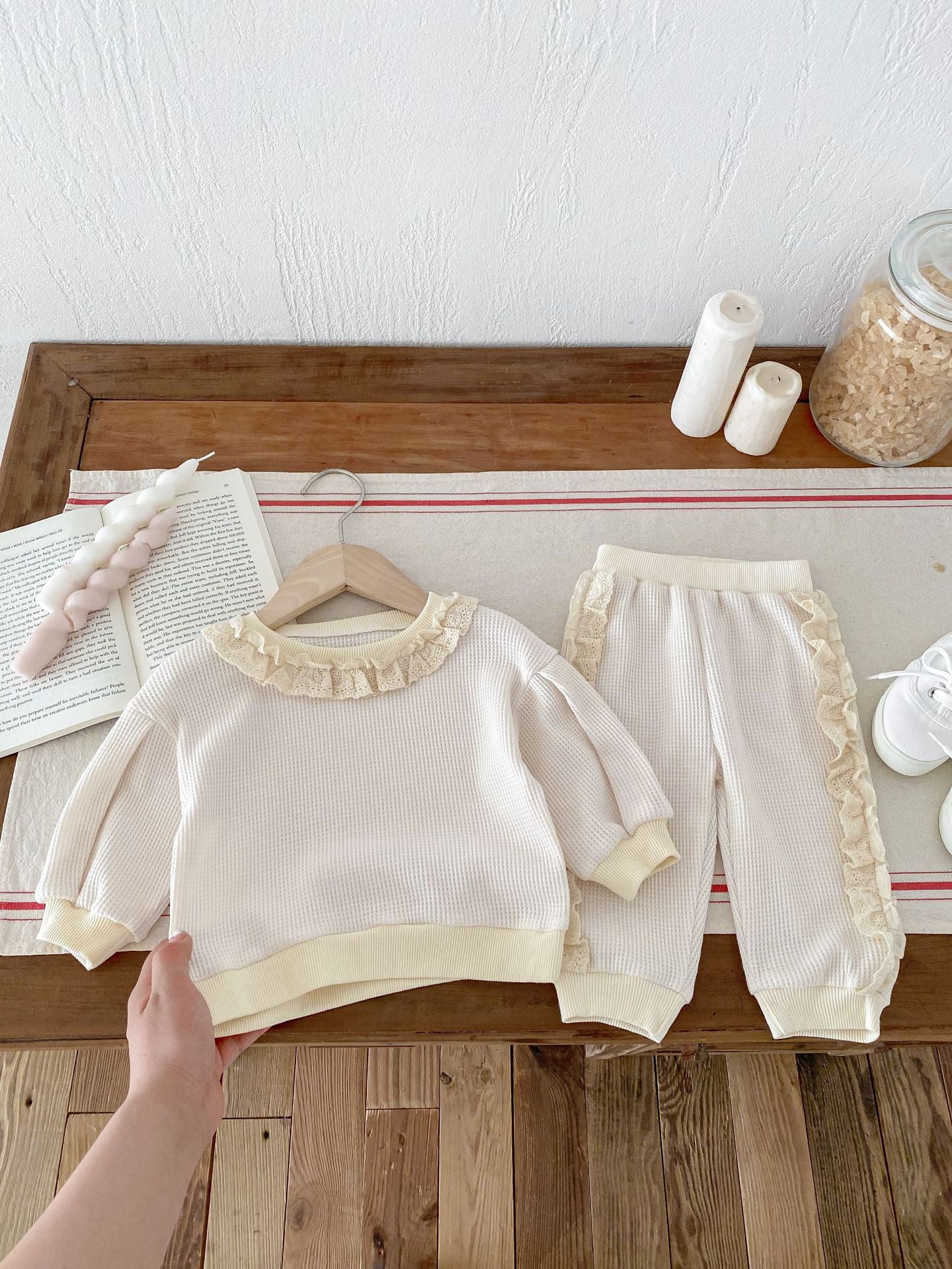 Children's Set with Lace Ruffles