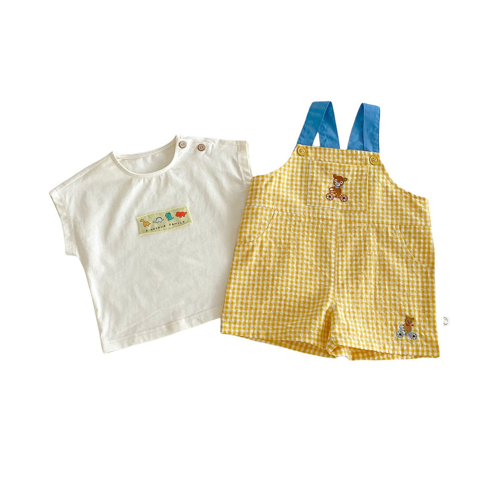 Tuta salopette per bambini a righe, pantaloni casual per neonati e bambine