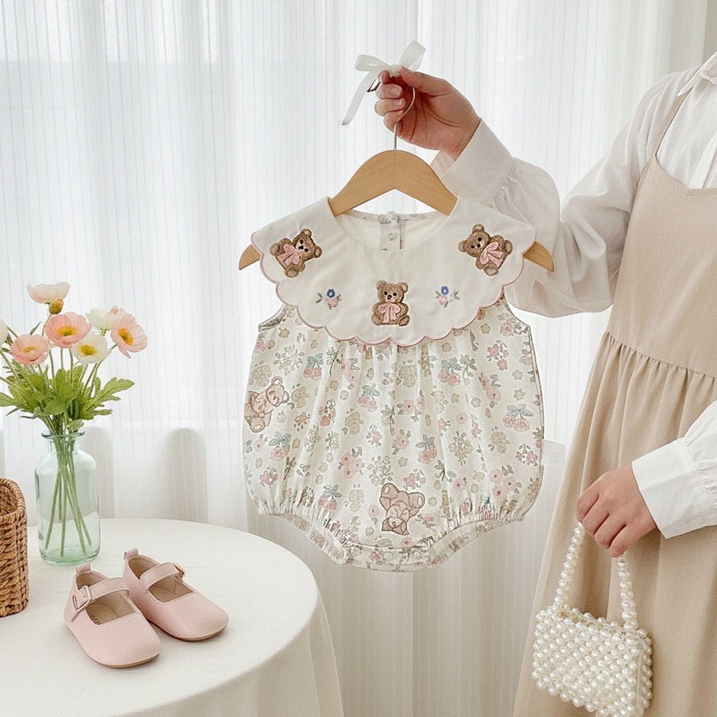 Traje de bebé con diseño de osito de peluche - Delicado