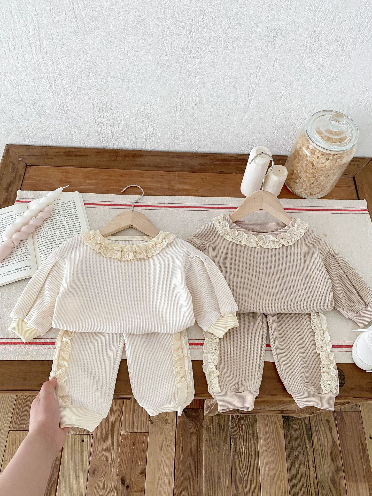 Children's Set with Lace Ruffles