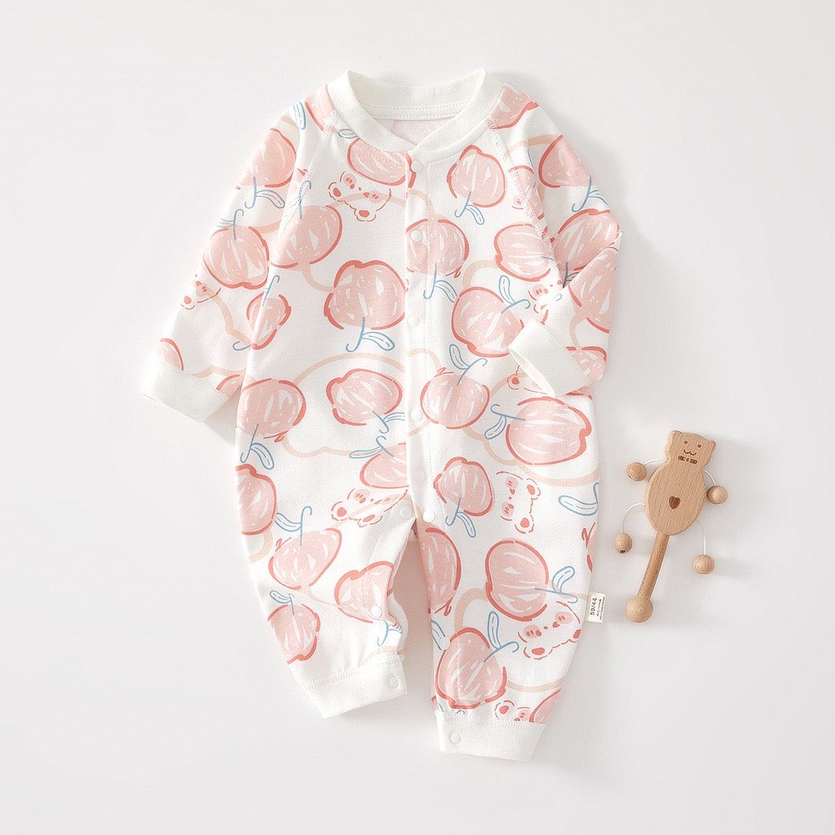 Baby Apple Pattern Cotton Romper