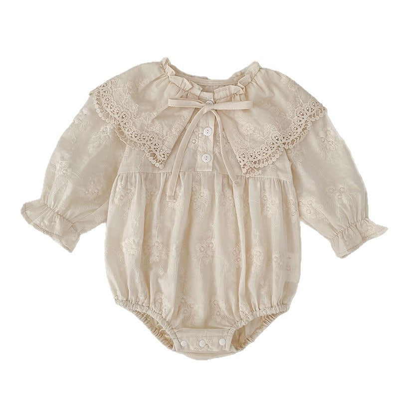 Baby Bodysuit with Lace Bow