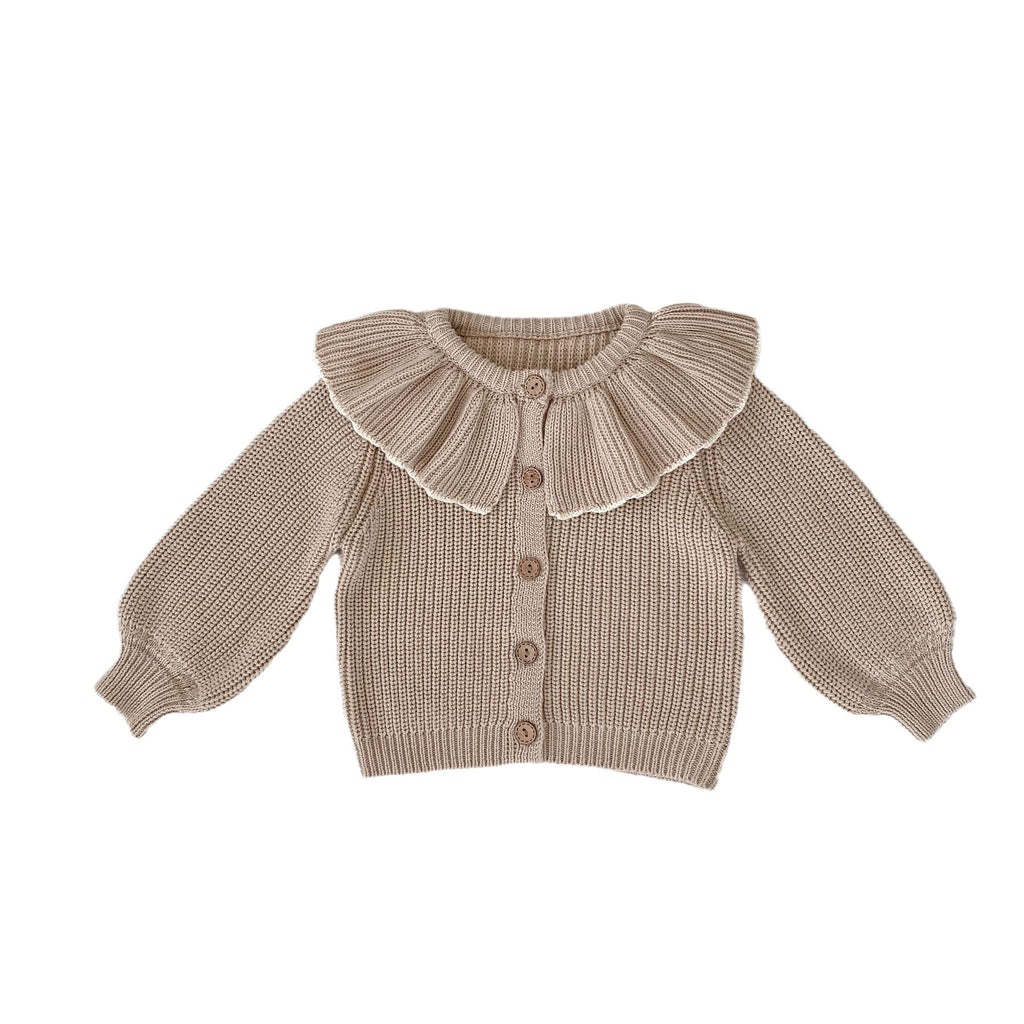 Children's Knitted Cardigan with Collar