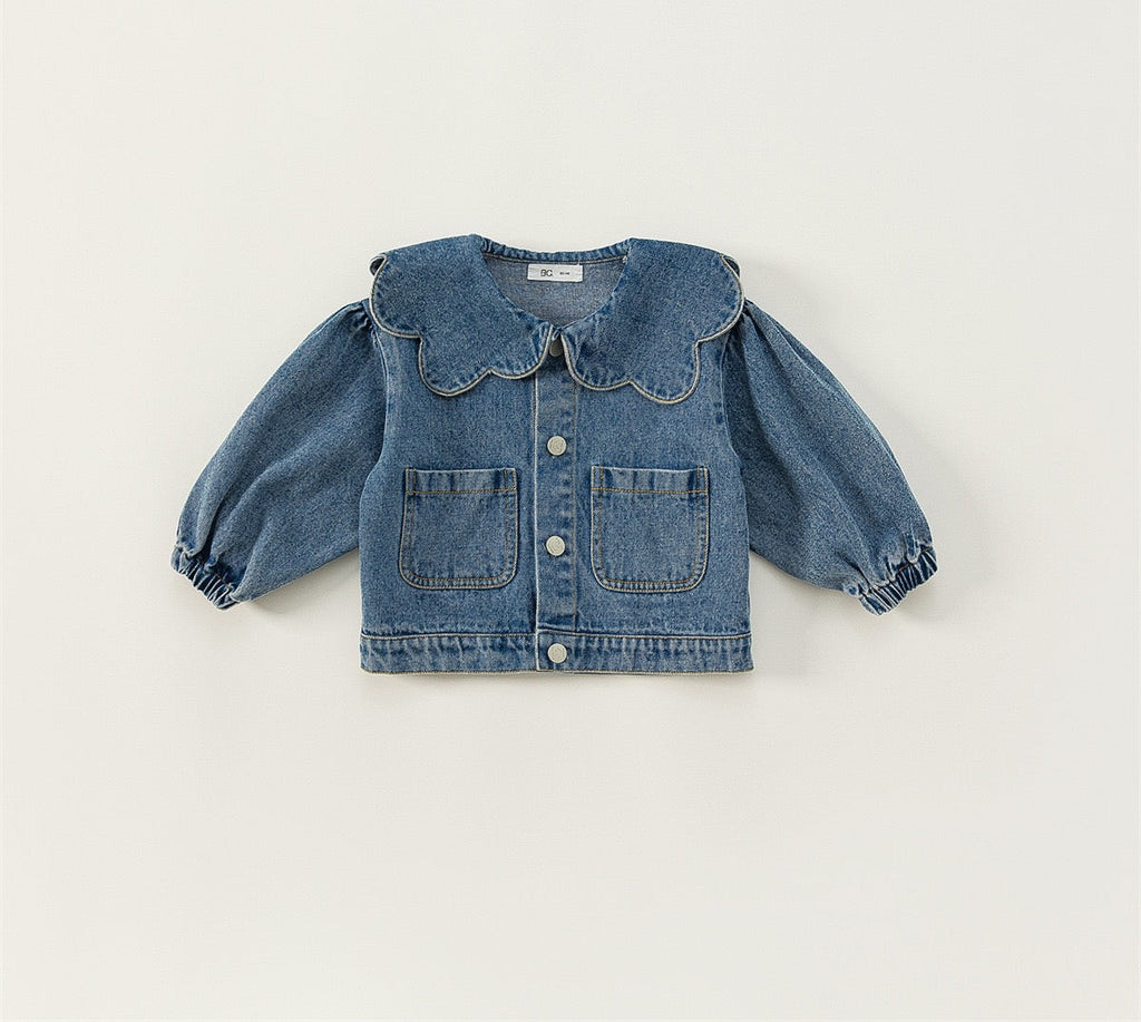 Girls' Denim Jacket Kids Outerwear Coat