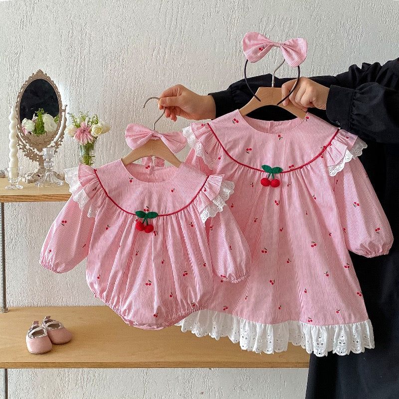 Kids Princess Dresses Long Sleeved Cotton Baby Girl Romper