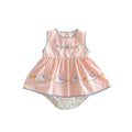 Baby Girl Floral Bunny Plaid Romper