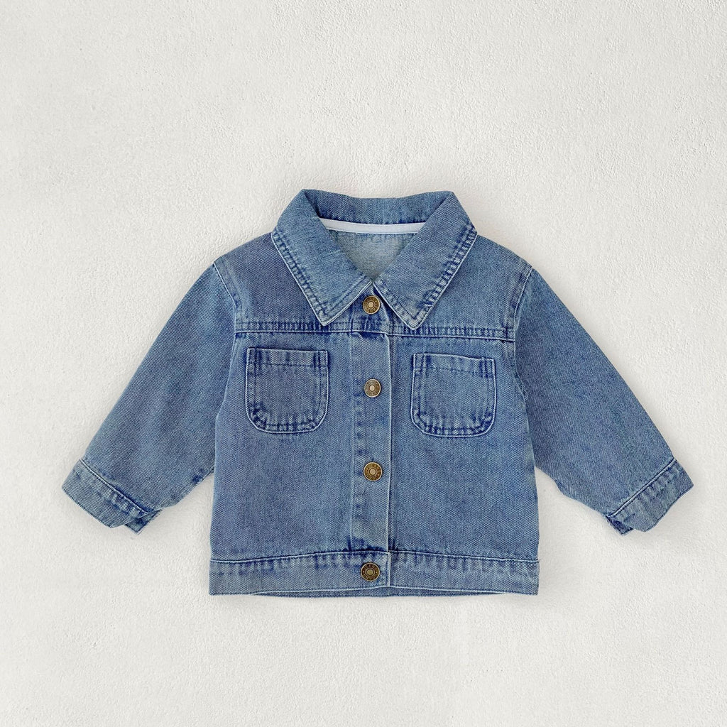 Boys & Girls Denim Lapel Jacket