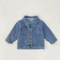 Boys & Girls Denim Lapel Jacket