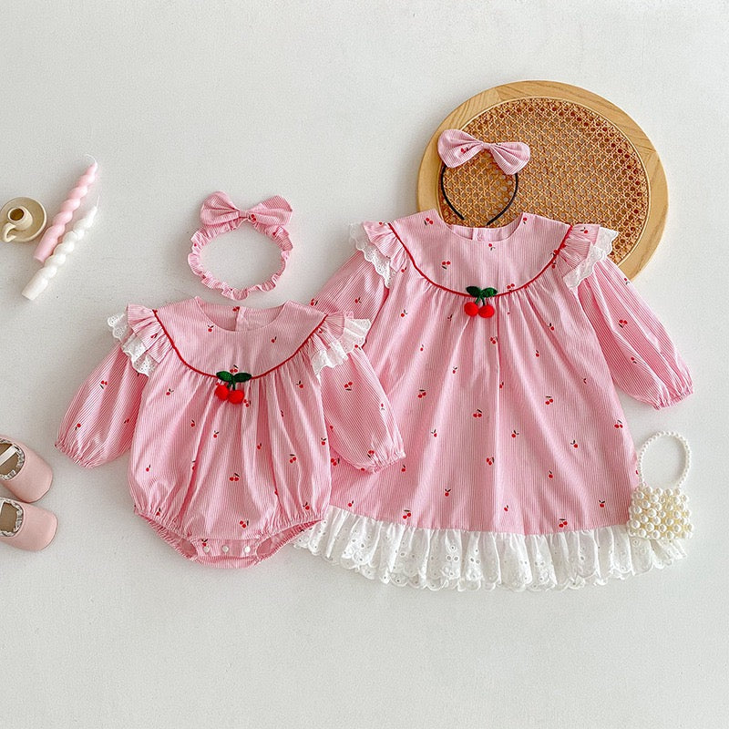 Kids Princess Dresses Long Sleeved Cotton Baby Girl Romper