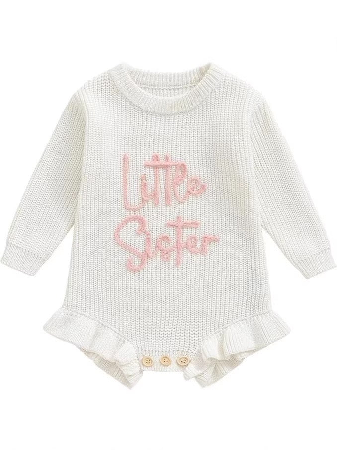 Baby Bodysuit Knitted Sister