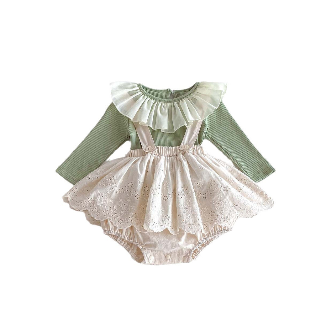 Children's Long-Sleeved Lace Set