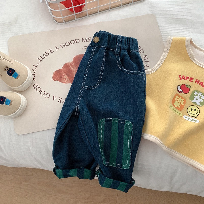 Children's Blue Striped Pants