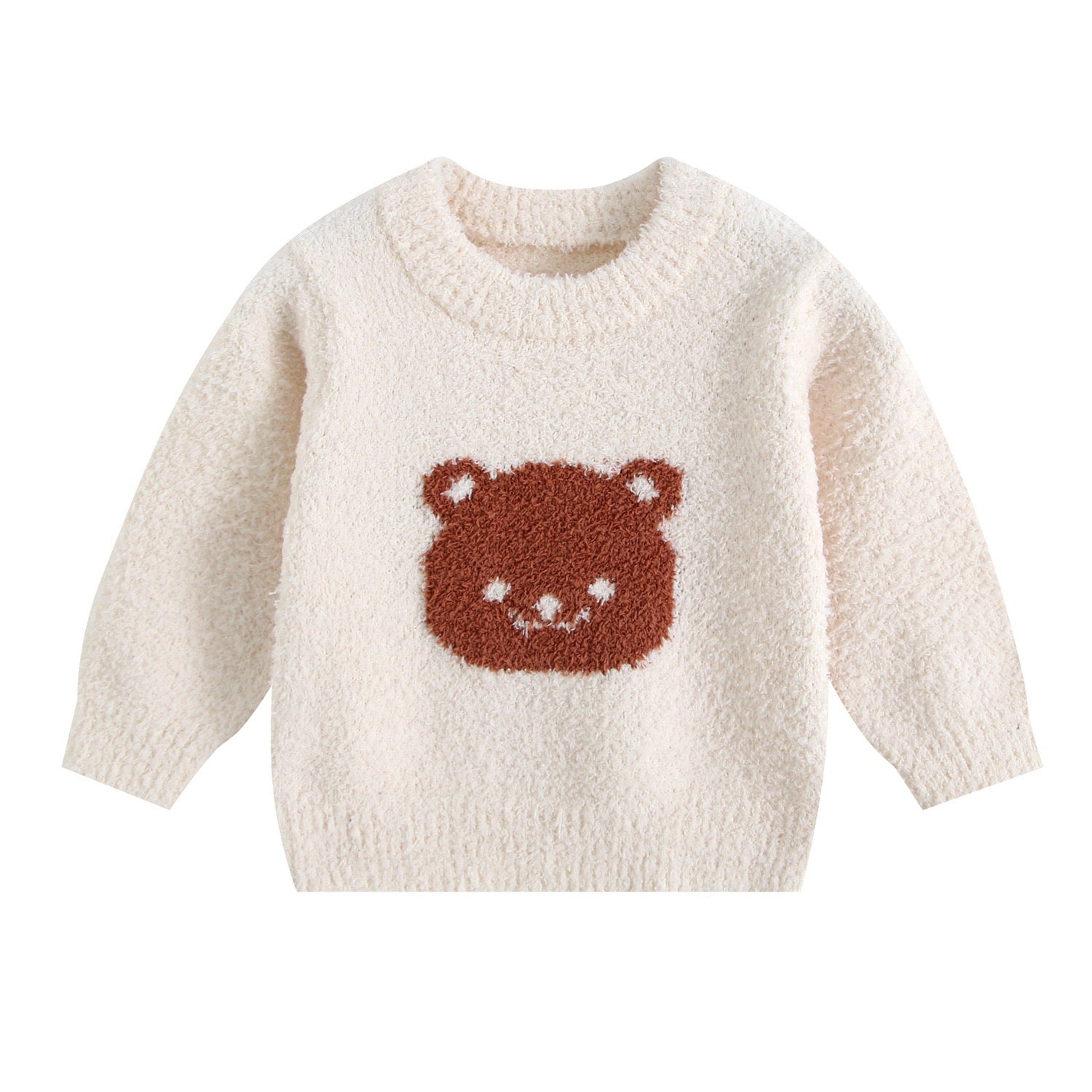 Bear Embroidery Knitted Sweater Baby Clothes