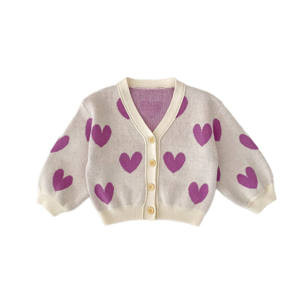 Cárdigan de punto para niños Love