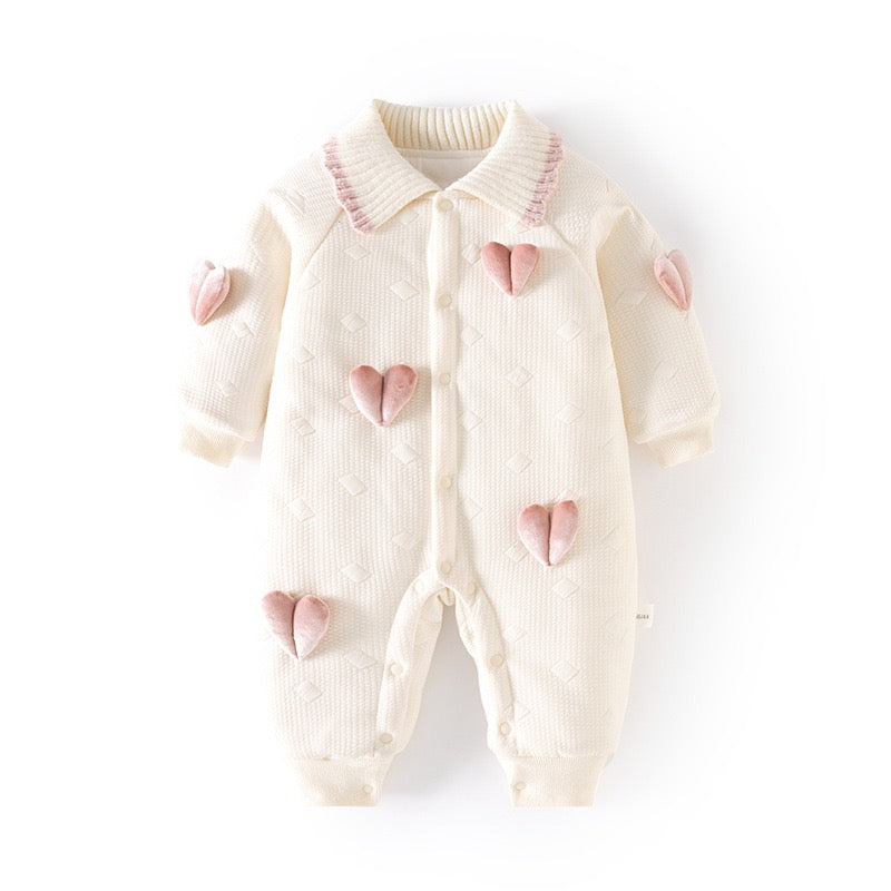 Children's Winter Jumpsuit with Bows