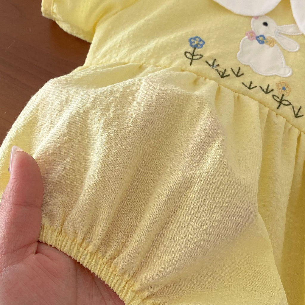 Yellow Bunny Baby Bodysuit