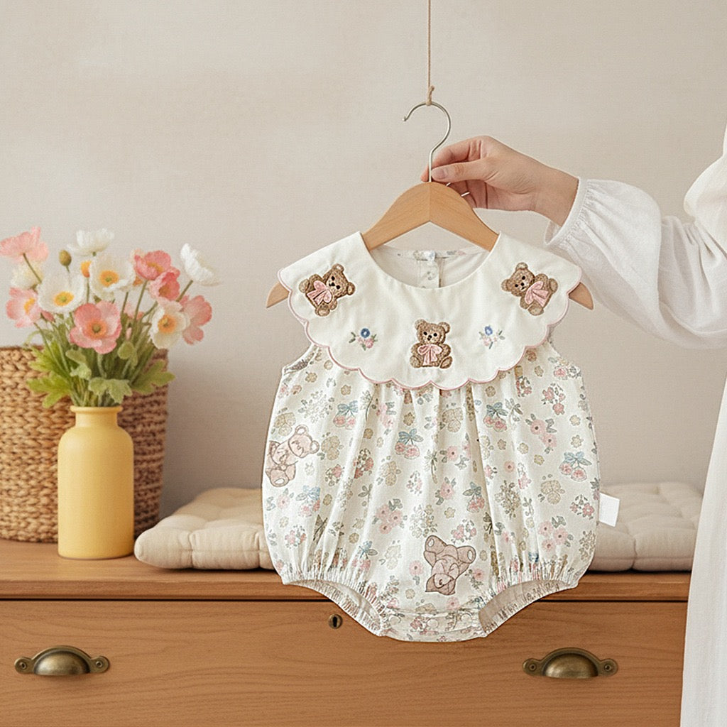 Traje de bebé con diseño de osito de peluche - Delicado