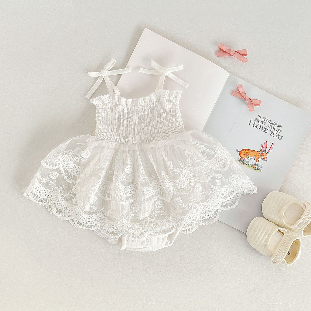 White Lace Baby Bodysuit