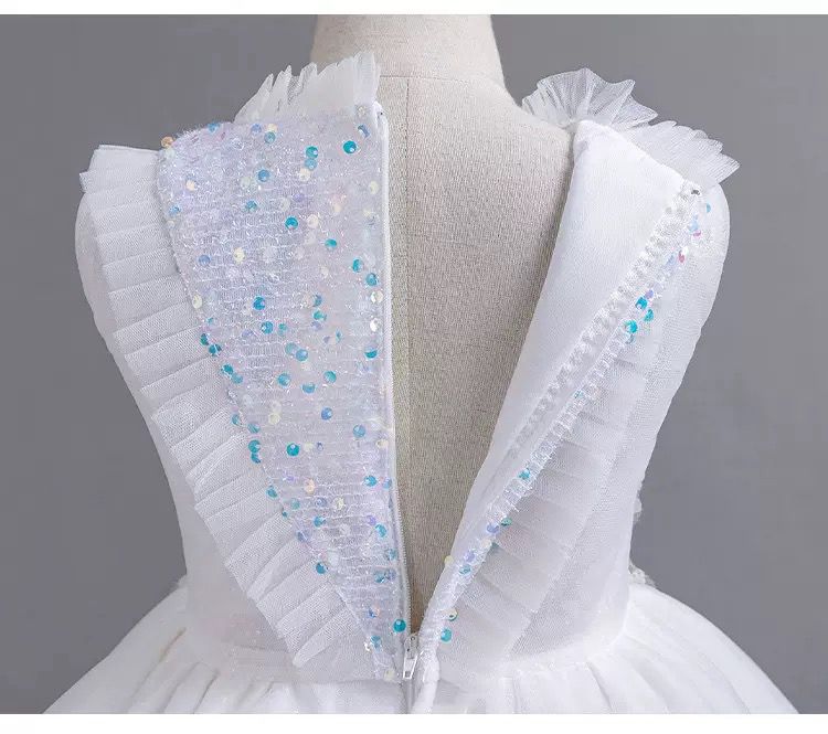 Shiny Floral Children's Party Dress