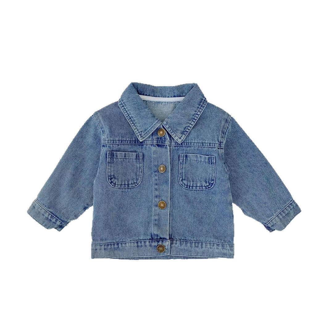 Boys & Girls Denim Lapel Jacket