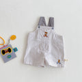 Tuta salopette per bambini a righe, pantaloni casual per neonati e bambine