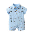 Children's Romper with Prints and Pockets