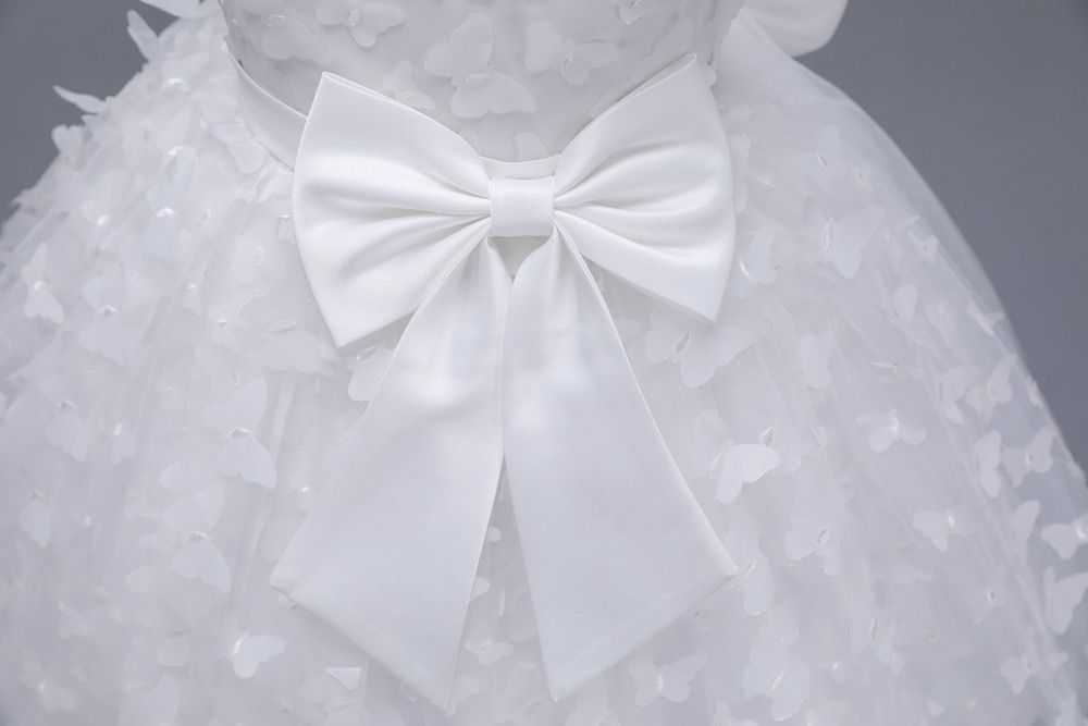 Children's Dress with Butterflies and Bow