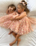 Children's Tulle Dress with Daisies