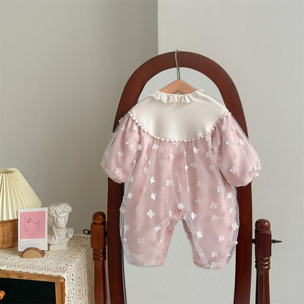 Pink Floral Jumpsuit for Children