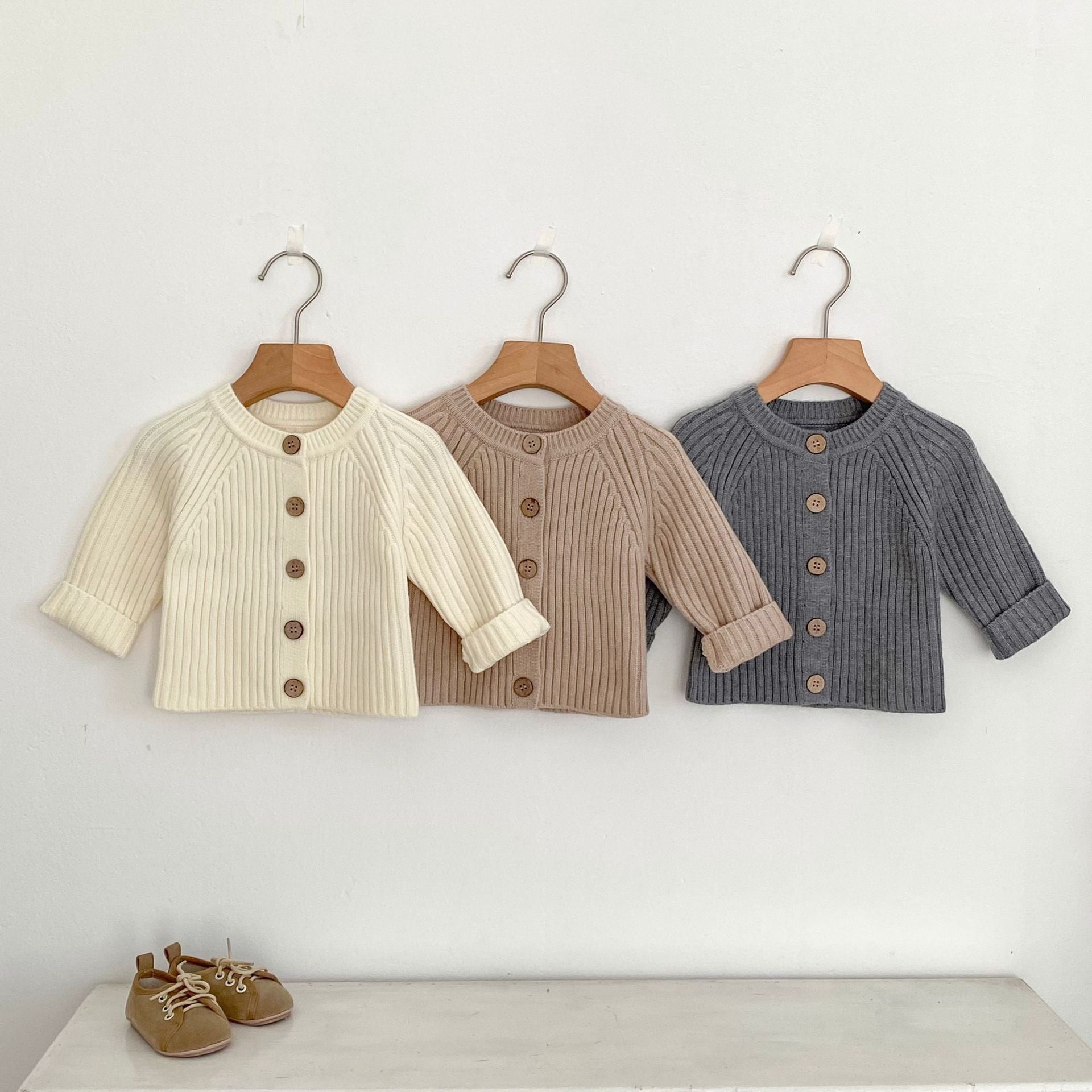 Children's Knitted Jacket with Buttons