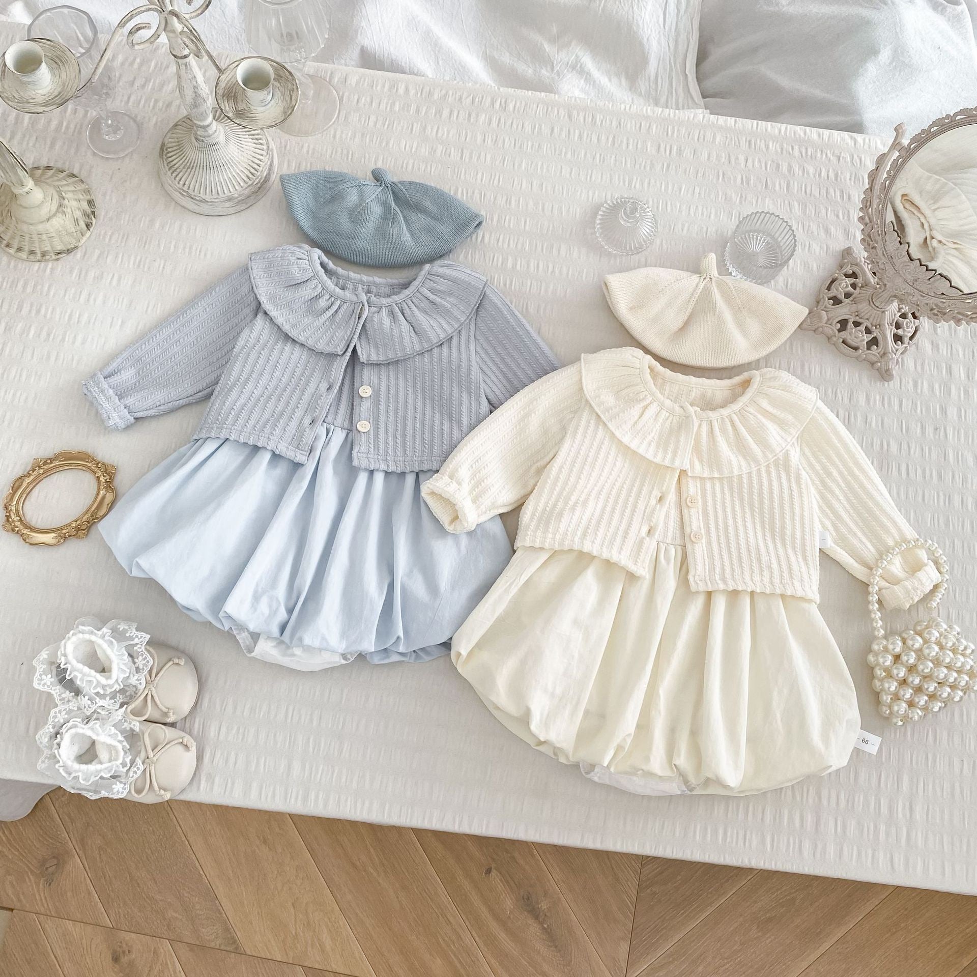 Children's Set: Cardigan + Balloon Dress