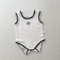 Camiseta sin mangas con estampado floral para niños