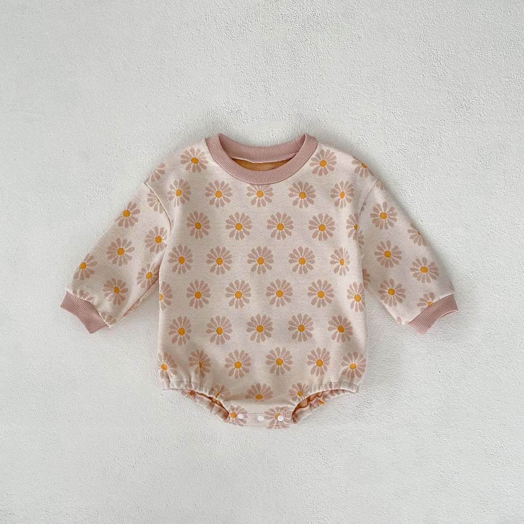 Girls' Bodysuit with Flowers