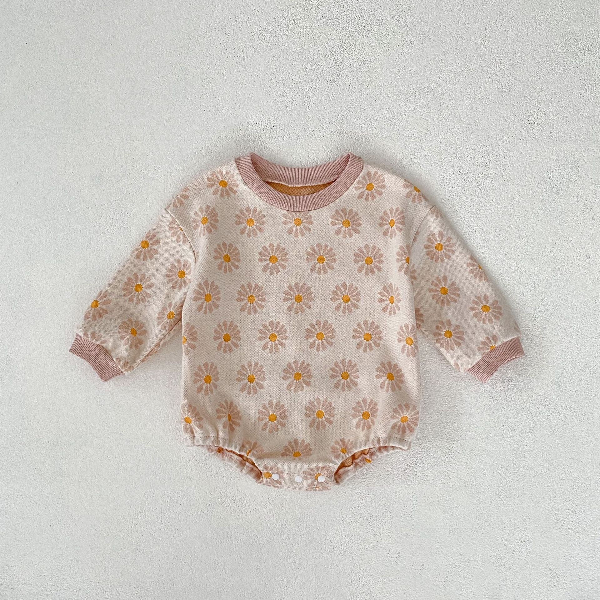 Girls' Bodysuit with Flowers