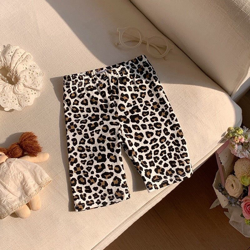 Pantalones cortos para niños, leggings de algodón con puntos para bebés y niñas