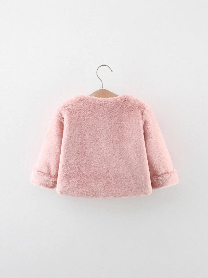 Children's Winter Coat with Bow