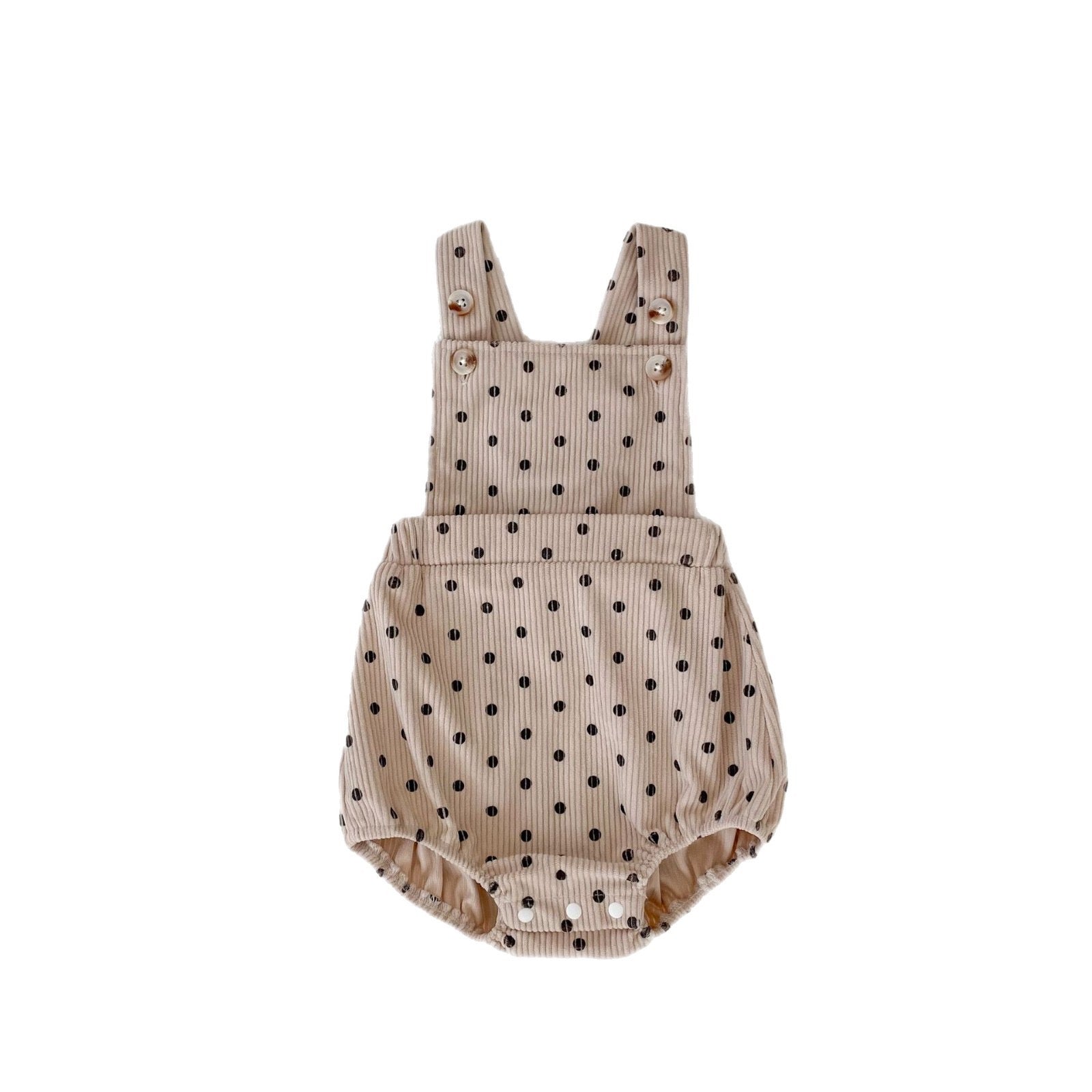 Baby Girl Polka Dot Sleeveless Strap Bodysuit