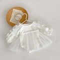 Floral Dress Romper Tulle Vestido Long Sleeve Baby Clothes