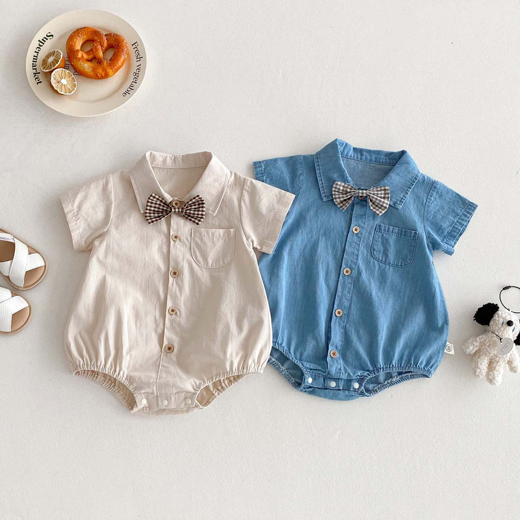Body de bebé niño con pajarita