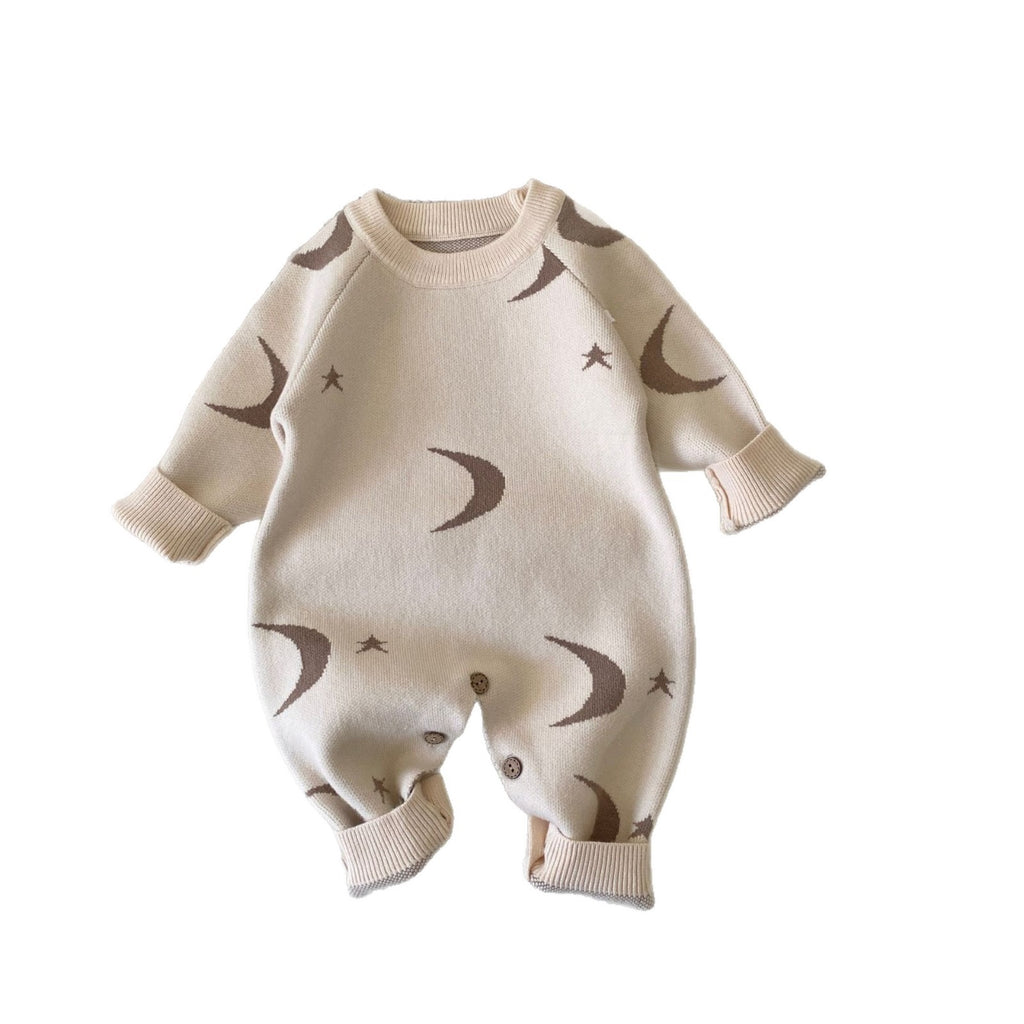 Children's Jumpsuit with Little Stars and Moon