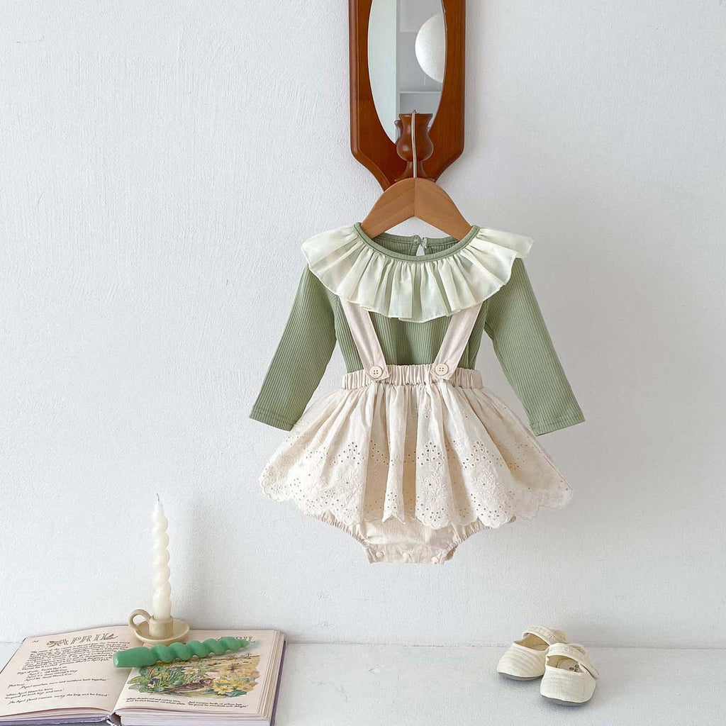 Children's Long-Sleeved Lace Set