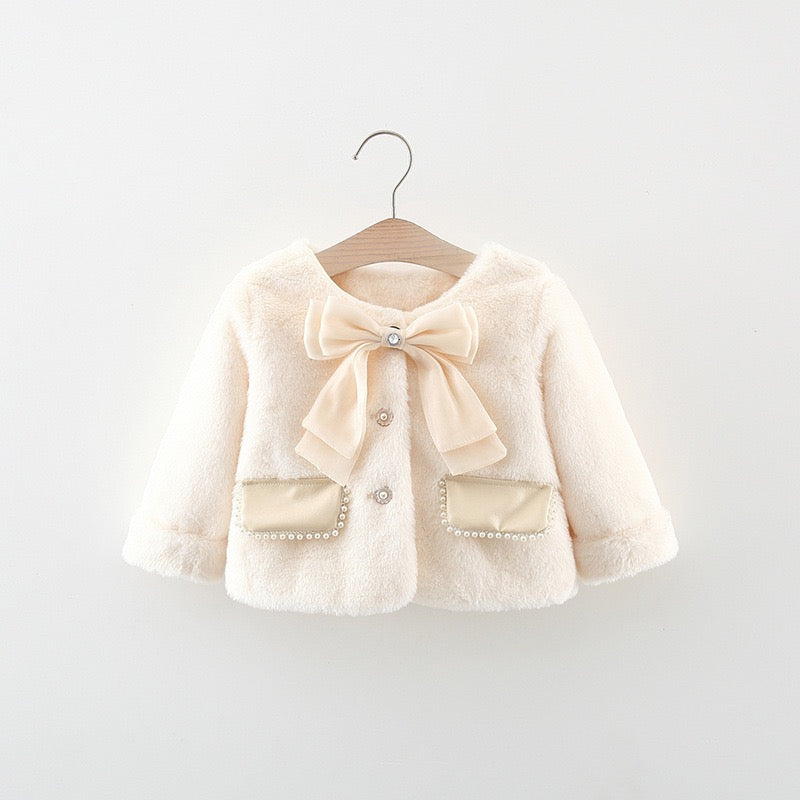 Children's Winter Coat with Bow
