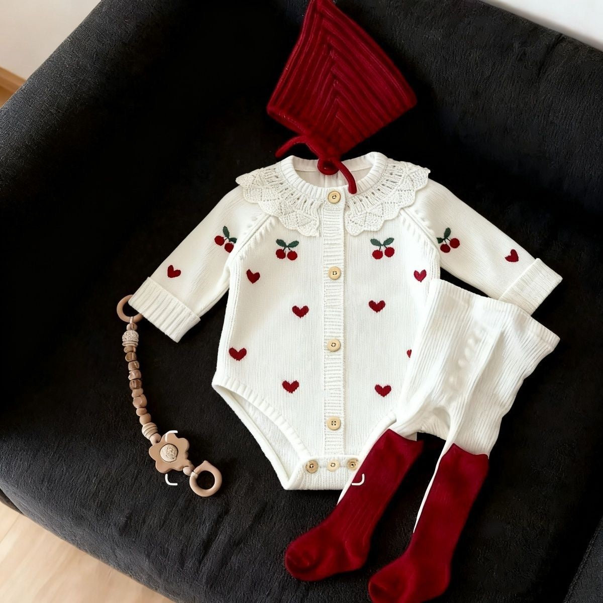 Love Cherry Knit Set