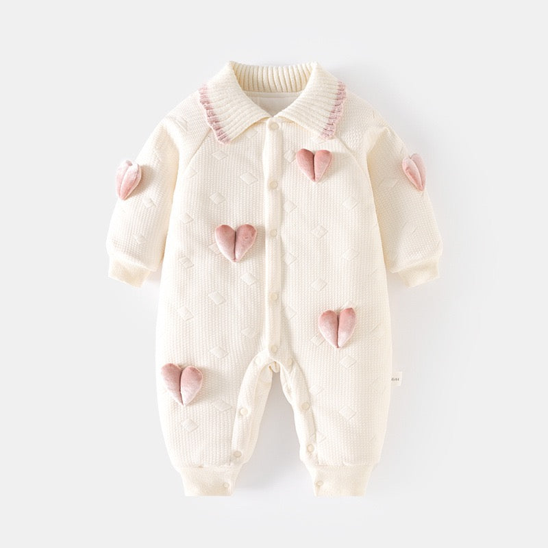 Children's Winter Jumpsuit with Bows