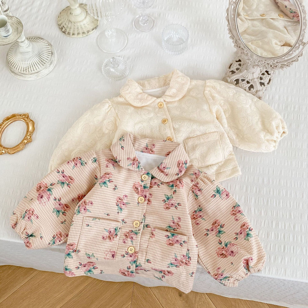 Children's Floral Jacket with Pockets