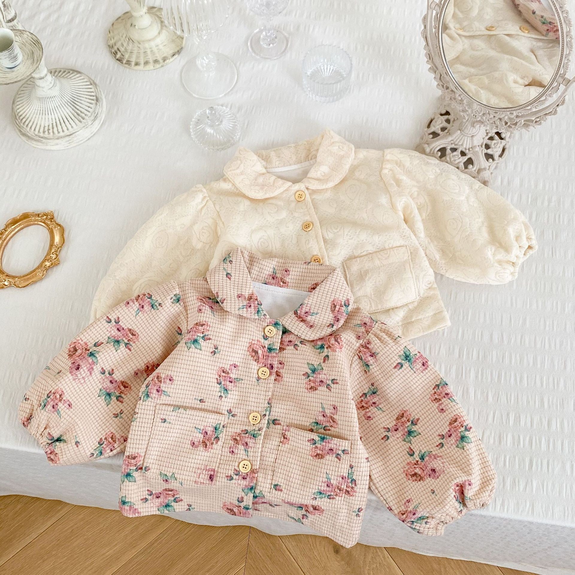 Children's Floral Jacket with Pockets