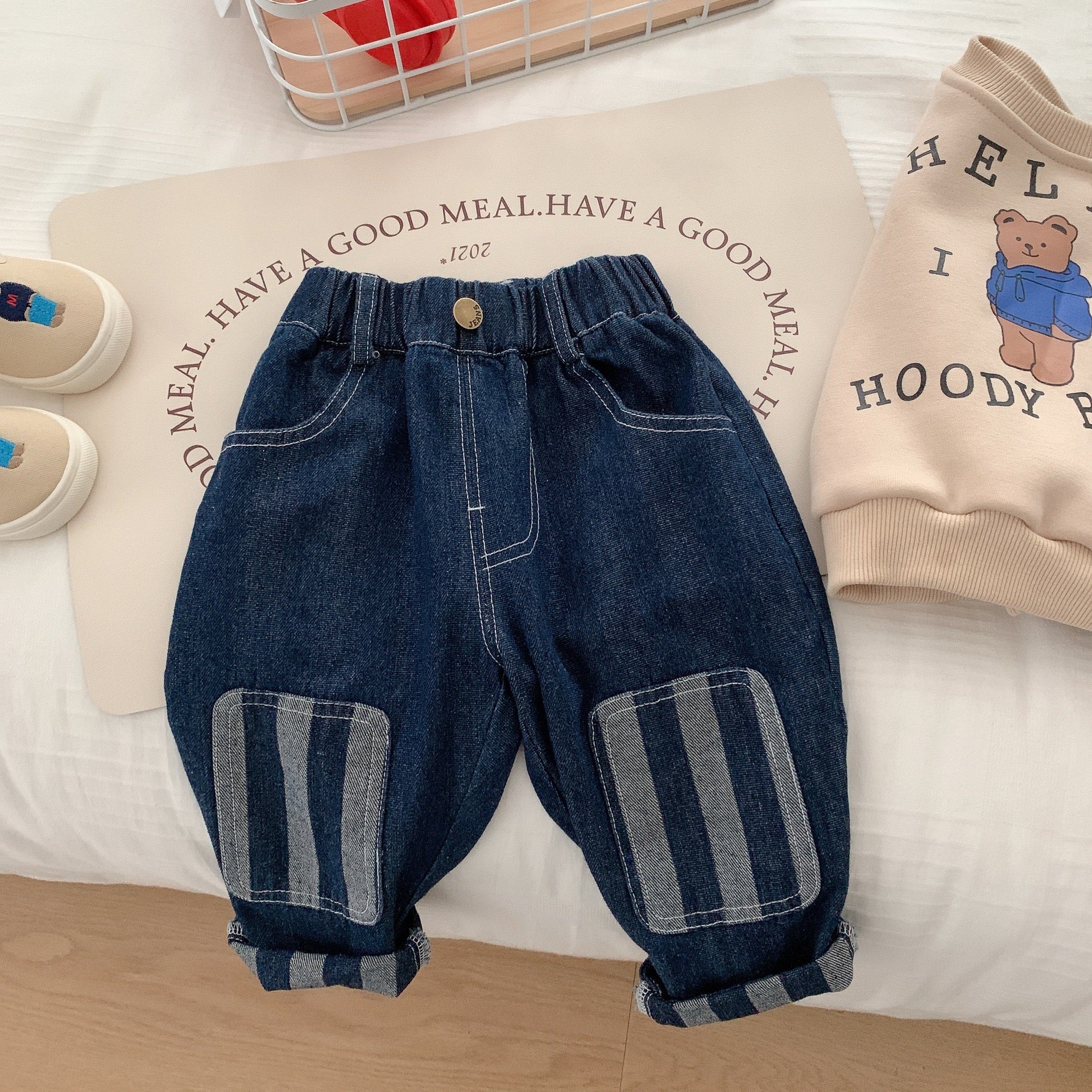 Children's Blue Striped Pants